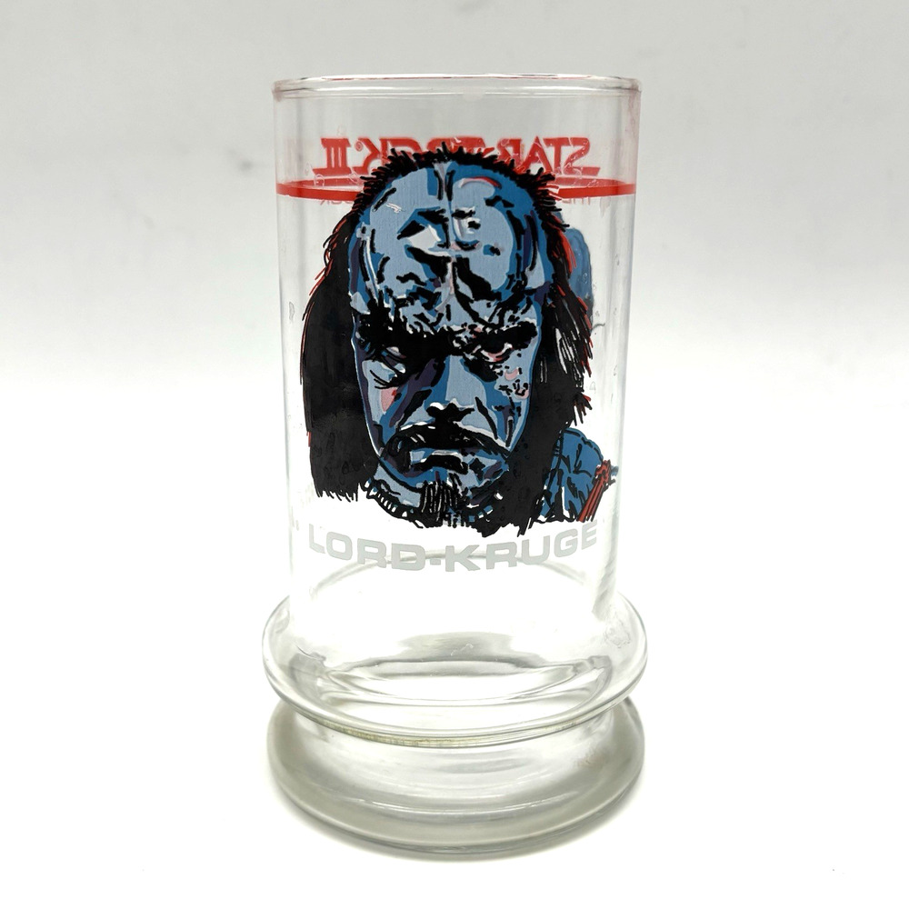 1984 Taco Bell Star Trek III The Search For Spock Lord-Kruge Drinking Glass 16oz
